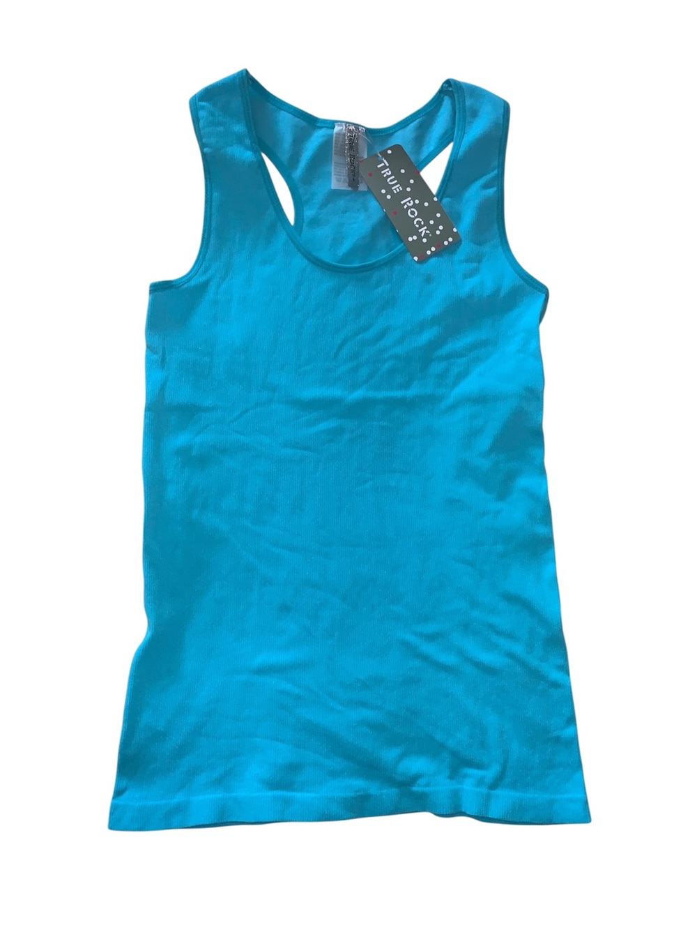 TRUE ROCK Bright Teal Racerback Tank